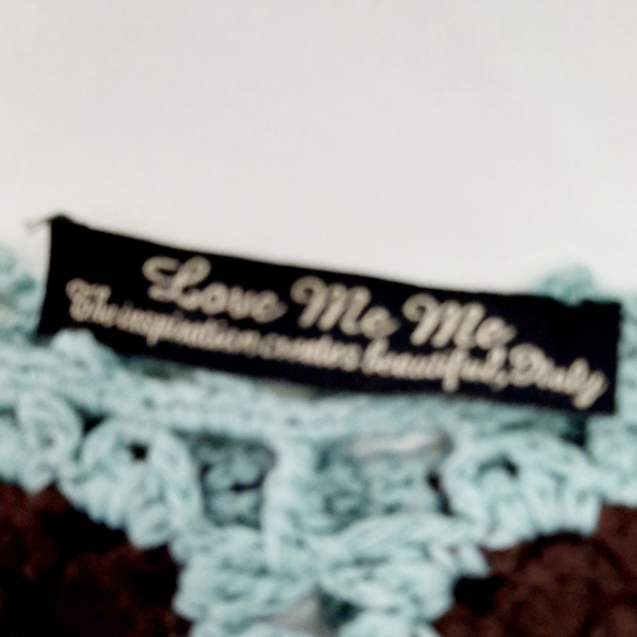 Multicolor Crochet Halter Swim Coverup - Picture 5 of 7